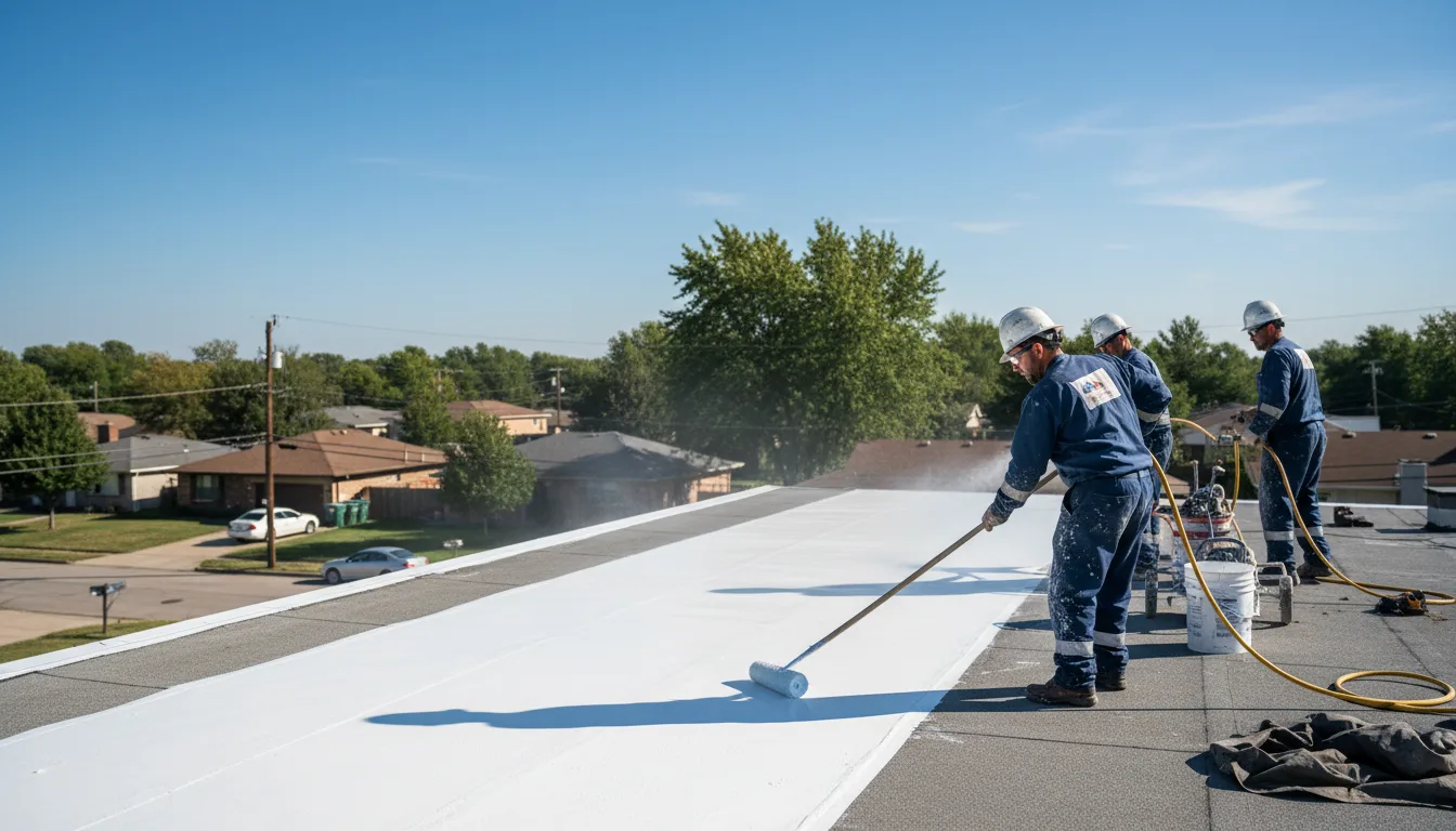 Commercial roof coating in Vaiden, MS near me